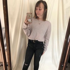 Pink long sleeve top